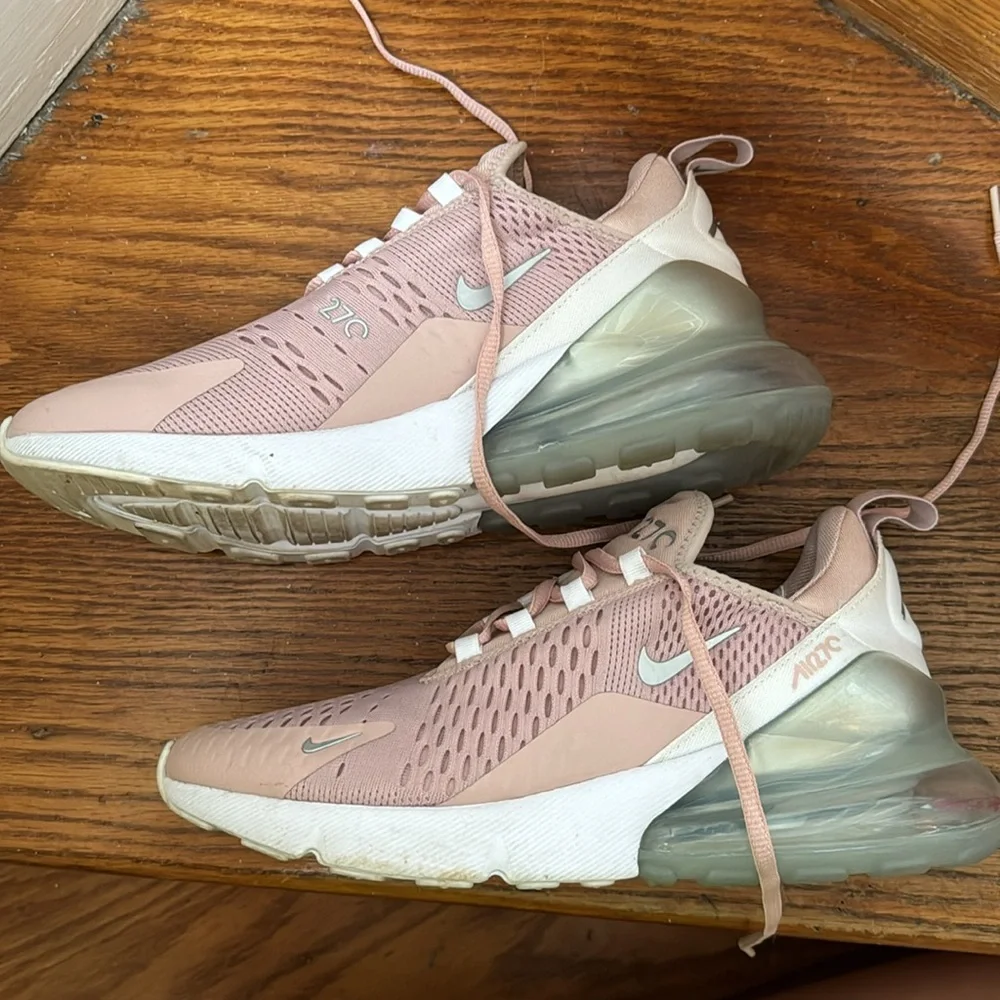 Nike Air Max 270 Women’s Size 9 Pink Metallic Silver - Picture 4 of 6